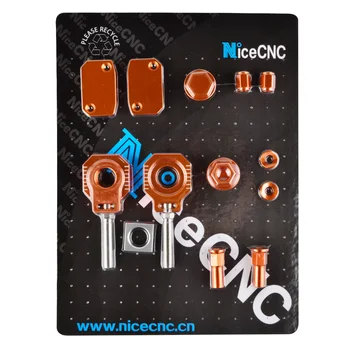 NICECNC CNC-Billet Kit Bremse Reservoir Dække Olie låseproppen Aksel Blokere For KTM 250 350 400 450 500 530 XCW XCF-SXF EXC EXC-F