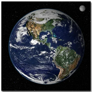 NICOLESHENTING Mælkevejen Univers Galaxy Art Silk Plakat Print Planeten Jorden Landcape Billede for Værelset Wall Decor 024