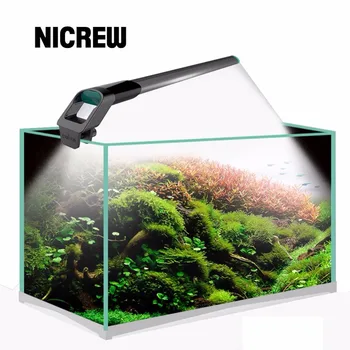 Nicrew JIYIN Fisk tank lys SMD 220v/50-60HZ Akvarium LED Belysning Led Akvarium Lampe Lampe, 1,1 cm Vandtæt Dykning lys