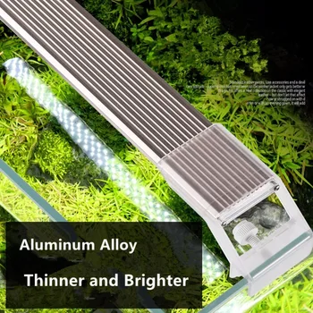 Nicrew SUNSUN ADP vandplanter SMD LED Belysning Akvarium Chihiros 7500K 5W 9W 13W 17W Ultra tynd Aluminium For Fisk Tank