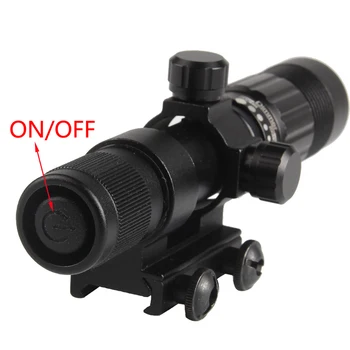 Night Vision Optik Taktiske Grøn Laser Syn Lommelygte Lyset Jagt Pistol Picatinny Mount Riffel lasersigte HT8-0006G