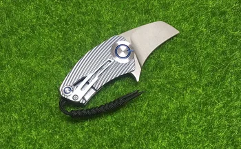 NIGHTHAWK Papegøje kugleleje S35VN blade Titanium Håndtag folde Jagt lomme udendørs camping kniv knive EDC værktøj