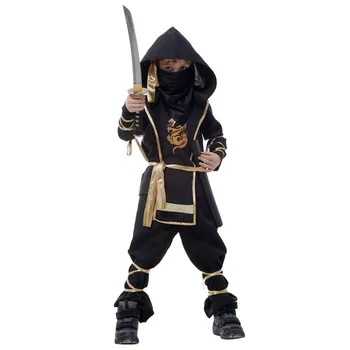 Ninja Kostume manden med Leen Halloween børnenes Dag Cosplay Tøj Børn Kriger Kostumer, Scene, der Passer Børn Swordsma