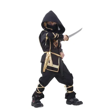 Ninja Kostume manden med Leen Halloween børnenes Dag Cosplay Tøj Børn Kriger Kostumer, Scene, der Passer Børn Swordsma