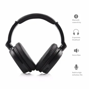 NiUB5-BT6 Trådløse og Kabelforbundne Hovedtelefoner i Bluetooth-Mobiltelefon, Bærbare, Håndfri udstyr Super Bass DJ Headset bluetooth