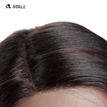 Noble Parykker For Sorte Kvinder Lige Nye Lace Front Wig Syntetisk Hår 30