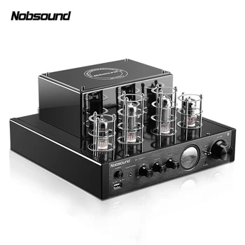 Nobsound MS-10DMKII MP3-HiFi-2.0 Home Audio Bluetooth-Vacuum Tube Integreret Forstærker Input USB/AUX Power Forstærker 6P1*2+6N1*2