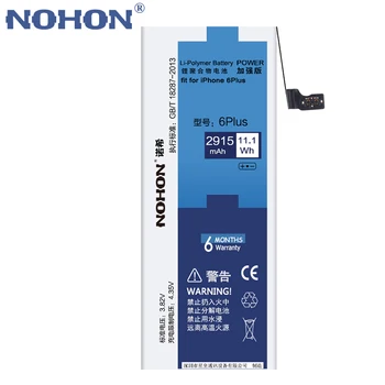 NOHON Batteri til Apple iPhone 6 Plus 6P 6Plus Kapacitet 3.82 V 2915mAh Li-polymer-Indbygget Lithium Batteri Med Værktøjer