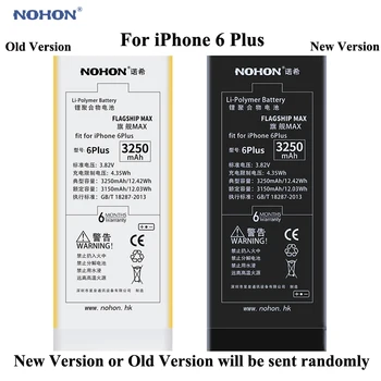 NOHON Høj Kapacitet Telefon Batteri til Apple iPhone 6 Plus 6Plus 6P 3250mAh Batterier med værktøjsmaskiner Kit mærkat