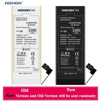 NOHON Oprindelige Mobil Batteri til Apple iPhone 6 6G For iPhone6 Høj Kapacitet 2200mAh med Reparation Værktøjer Kit og Batteri Mærkat