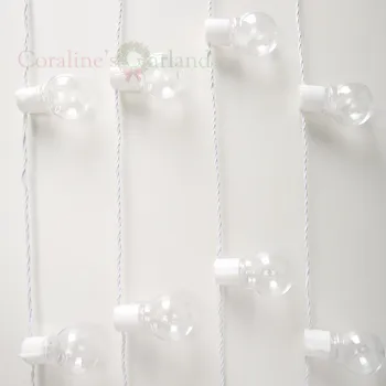 Nolvety 20 LED Klare Store Verden Forbindes 6M Lang Hvid Ledning julelys String Ferie Dekoration Belysning EU STIK