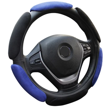 Non-slip styrende Hjul Cover med 3D-Design/Strømmer clothcar rattet fletning diameter 38 CM Til 95% Bil