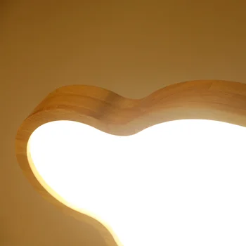 Nordisk Japansk Kreative Skyer LED Loft Lampe Træ-24W Barn Baby Rummet Lys Loft Lamper Soveværelse Dekoration Lys 220V