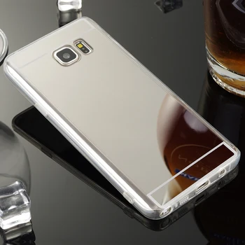 Note5 Luksus Bling Spejl Case Til Samsung Galaxy Note 5 V N9200 Clear TPU Kant Ultra Slim Fleksibel Soft Cover Til Sumsung Sag