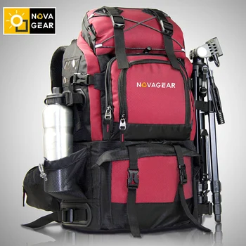 NOVAGEAR 80302 dobbelt-skulder kamera taske af ægte vandtæt, stødsikkert udendørs stor kapacitet SLR kamera taske