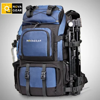 NOVAGEAR 80302 dobbelt-skulder kamera taske af ægte vandtæt, stødsikkert udendørs stor kapacitet SLR kamera taske