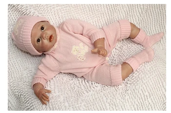 NPKCOLLECTION 22 Cm/ 55 cm Meget Blød Silikone Nyfødte Baby Doll Reborn Babyer Dukker Naturtro Rigtig Baby Dukke til Børn Gave