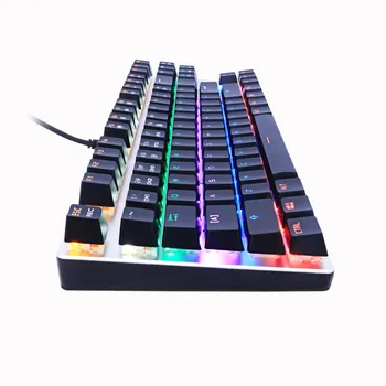 Nul Gaming Mekanisk Tastatur Anti-ghosting 87/104 LED-Baggrundsbelyst Rød Sort Blå skifte Kabel USB russiske klistermærke til bærbar PC