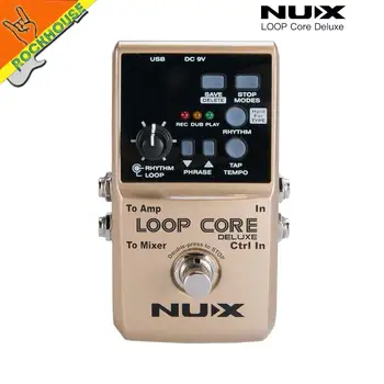NUX Loop Core Deluxe-Guitar-effekt-Pedal Loop Station 8 Timer Looping Tid Indbygget Tromle Mønstre med Pedal Switch True Bypass