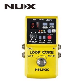 NUX Loop Kerne, Guitar-Effekt-Pedal, Looper, 6 Timers optagetid, 99 Brugeren Erindringer, Tromme Mønstre med TAP Tempo med gave
