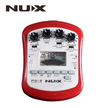 NUX PG-2 Bærbare Elektriske Guitar Multi-effekt-Pedal-Processor med Tuner, Metronom, Indbygget Noise Gate