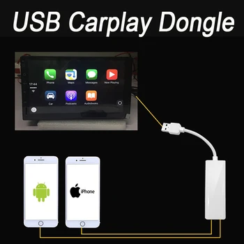 Ny Android bilradioer USB-Apple Carplay Dongle til Android Auto iPhone Carplay Bil Navigation Afspiller