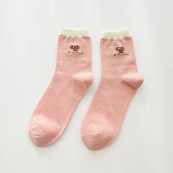 Ny enkel tube sokker mode sød kat tegnefilm sokker af bomuld casual sokker
