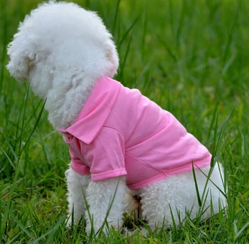 Ny hund sommer tøj Cool Hvalp Hunde ensfarvet T-Shirts Tøj Doggy Tøj Størrelse XS S M L XL dog sommer-shirts