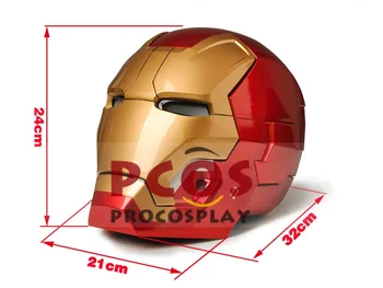 Ny Iron Man 3 Tony Stark MK42 Cosplay Hjelm telekontrol ver mp003728(se gif-se beskrivelse)