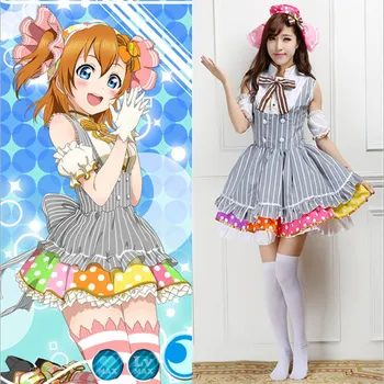 Ny Kærlighed Live Anime Cosplay Japansk Skole Uniform Cosplay Kostume Kousaka Honoka Stuepige Animationsfilm lolita Cafe slik Lovelive Cosplay