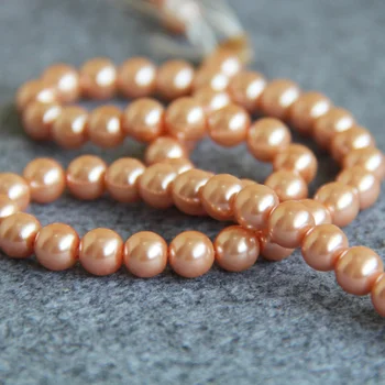 Ny Mode Hot salg Orange Shell DIY-løse perler Smykker at gøre design til kvinder piger gave 15inch Engros-og detail
