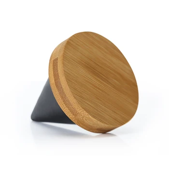 Ny Mode kegleform Bambus Træ PU Læder Armbånd Armbånd Displayet Holder Smykker Display Rack Smykker udstillingsstand