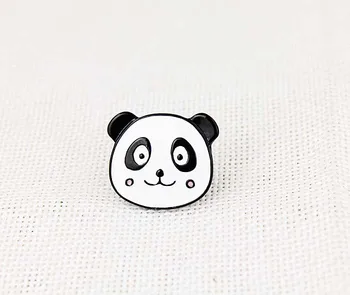 Ny Mode Sød Tegneserie Farverige Heart Panda Broche Pins-Knappen Ben Jeans Dekoration Til Kvinder Gave Engros