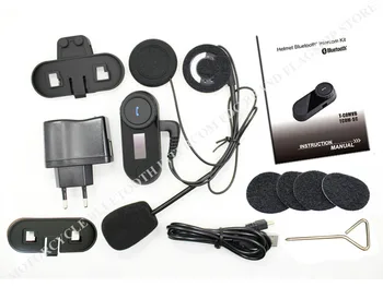Ny Opdateret Version! 2stk * FreedConn T-COMSC Bluetooth Motorcykel Hjelm Intercom Samtaleanlæg Headset LCD-Skærm + FM-Radio