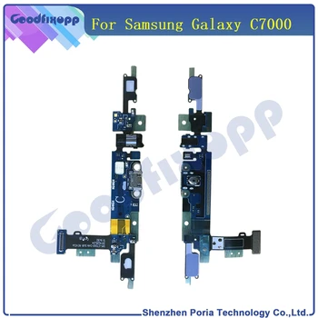 Ny Original Samsung Galaxy C7000 Mikro-USB-Opladning Port Sensor Stik til Hovedtelefoner Dock-Stik Flex Kabel-Reservedele