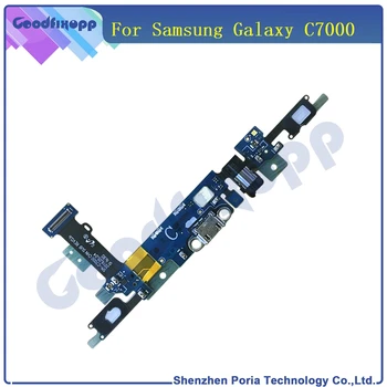 Ny Original Samsung Galaxy C7000 Mikro-USB-Opladning Port Sensor Stik til Hovedtelefoner Dock-Stik Flex Kabel-Reservedele