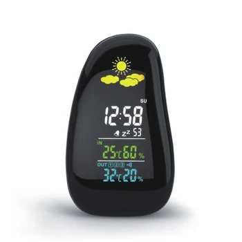 Ny Professionel Vejrudsigt Bærbare Luftfugtighed Temperatur Termometer Meter LED-Display-Trådløse Vejr Alarm Analyzer