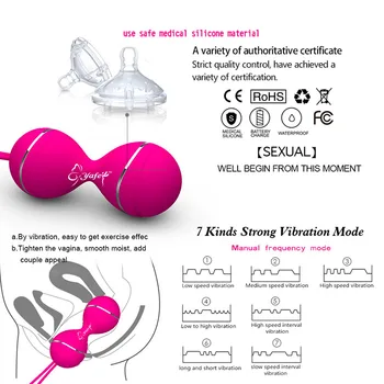 Ny silikone Kegel Bolde Vaginal Stramme motion vibrerende æg-remote control Geisha Bolden ben Wa Bolde sexlegetøj sexlegetøj