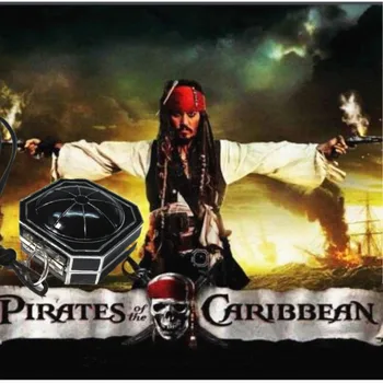 Ny stil Pirates of the Caribbean Kompas Halskæde
