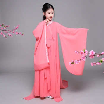 Ny Traditionel, Elegant Hanfu Piger Kostume Kinesiske Antikke Kostume Prinsesse Fe folkedans Gamle Kostumer til Piger