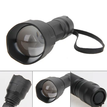Ny Vandtæt Zoomable Funktion 38mm Linse 850nm IR Infrarød LED Lommelygte Torch for Night Vision Kamera og Videokamera