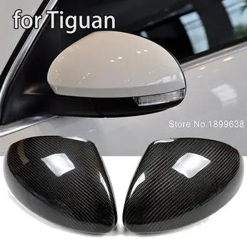 NYE 1:1 Udskiftning af Kulstof Fiber Rear View Mirror Cover bil styling til Volkswagen VW Tiguan 2009 -