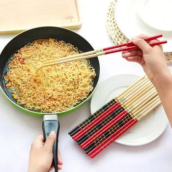 Nye 1 Par Super Lange Spisepinde Kog Nudler Dybt Stegt Hot Pot Traditionel Kinesisk Stil Bambus Restaurant Hjem Køkken