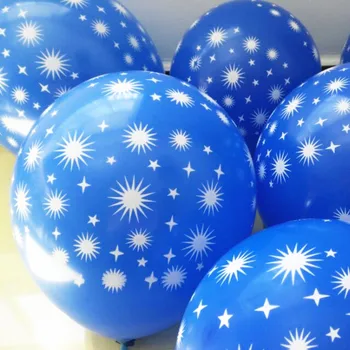 NYE 100 stk/ masser 12 tommer Sun flower Latex Balloner, Helium, Blå Ballon Bold Til Fødselsdag, Bryllup Part Indretning Globos Party