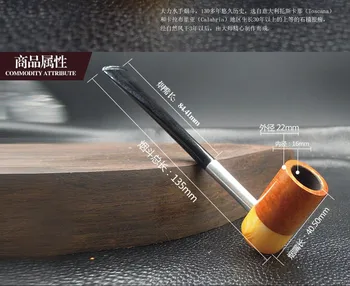 Nye 1stk Vintage Enchase jade Træ-Ryger Pibe Tobak, Cigaretter, Cigar Rør Holdbar