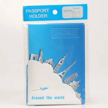 Nye 2017 Dejlige PVC Rejse Passport Indehaveren Dækning ID-Kort, Kreditkort Holder Poser Dokument Mappe 14*9,6 CM