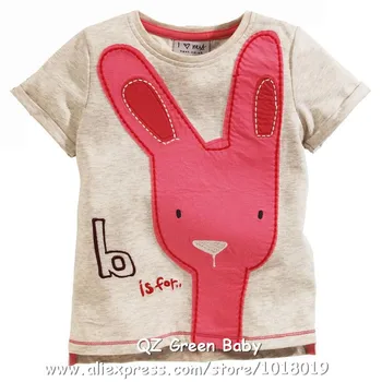 Nye 2018 Mærke Kvalitet Bomuld Baby Piger t shirt Sommer Kids Tøj til Børn Tøj kortærmet Shirt Baby Girls Blouse