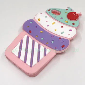 Nye 3D-Cherry Cupcake Is Tegnefilm Capa Blød Silikone Telefonen Tilfælde Dække For iPhone 7 7Plus 5 5S SE 6 6G 6S Plus 6SPlus Coque