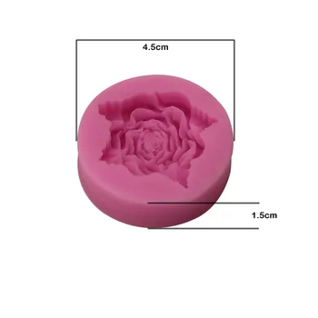 Nye 3D Steg Blomst Fondant Kage, Chokolade Sugarcraft Skimmel Cutter Silikone Værktøjer DIY