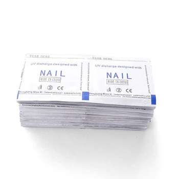 Nye 50 Stk Gel Polish Remover Pads Folie Nail Art Renere DIY Manicure Tilbehør